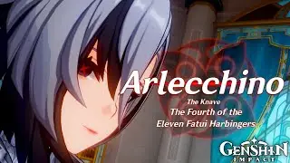 【CN Dub / ENG Sub】Arlecchino Knave First Meet Cutscene | Archon Quest | Genshin Impact v4.1