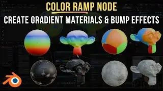 Blender Color Ramp Node Tutorial: Create Gradient Materials and Bump Effects