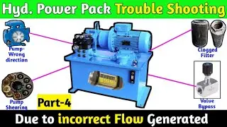 Hydraulic Power Pack Trouble Shooting । Due to Incorrect Flow । Low Flow & Pressure.