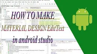 How To Make Material Design EditText Android Studio || Tutorial Indonesia 2018