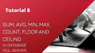 Sum, Avg, Min, Max, Count, Floor and Ceiling in Sql server #database #sqlserver #average #minimum