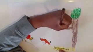 Savanna Time Lapse Drawing!!! Art Attack