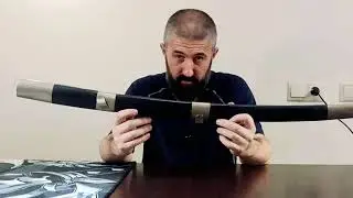 Inexpensive combat saber with engraving.
