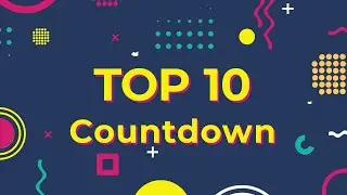 party top 10 countdown animation with green screen (black mart)