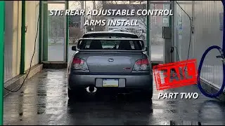 adjustable rear control arms install on the STI part two...
