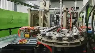 Small wide mouth 2 cavity bottle blowing machine