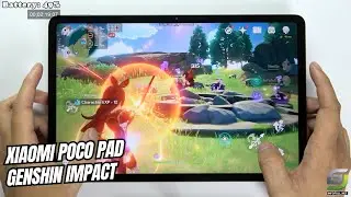 Xiaomi Poco Pad test game Genshin Impact Max Graphics | Highest 60 FPS