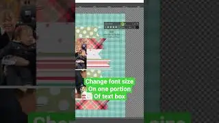 Change text size on one portion of text box. 