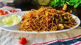 Egg Noodles || Egg Noodles Without Sauce || Egg Noodles Street Food #eggnoddles #shortvideo
