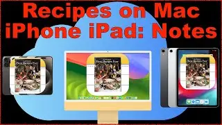 All your recipes everywhere all at once: Apple Notes!