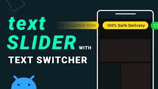 Android TextSwitcher - Create Text Slider Under 8 Min | Android Studio Tutorial
