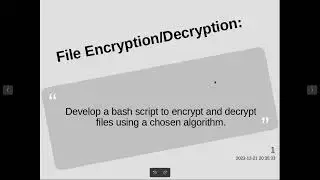 A Bash script to Encrypt and Decrypt files using a chosen algorithm.