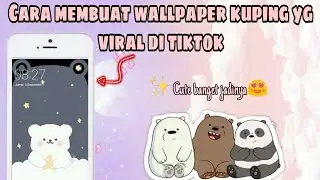 CARA MEMBUAT WALLPAPER TELINGA YANG LAGI VIRAL DI TIKTOK