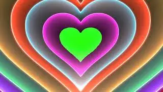 heart spread shaped green screen effect