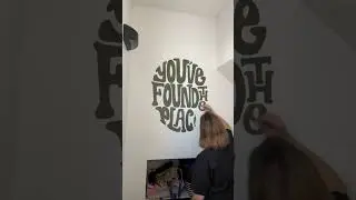 Paint a Mural With Me! 10 Second AirBnB Welcome Mural
