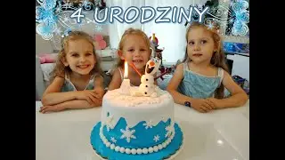 Przyjęcie urodzinowe - 4 urodziny dziewczynek i 34 urodziny taty | ważymy i mierzymy dziewczynki