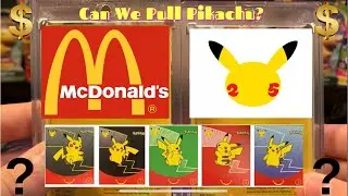 Opening McDonalds 25th Anniversary Pokémon Packs & Giving Away Happy Meals!