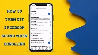 turn off sound when scrolling facebook ! ( are you know it ? )