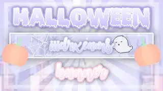 making a HALLOWEEN CHANNEL BANNER! (spooky)