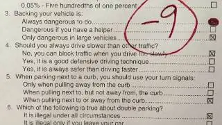2021 California DMV Written Permit test Actual Exam-Original exam #2