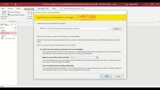 Importing data from Excel into Access