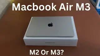 Macbook Air M3 Unboxing and Setup - M2 Vs M3.  #apple #india #macbook