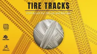 Tire Marks - Wheel Trace Prints VDM Brush for ZBrush 2022