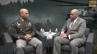 U.S Army Central Commanding General, LTG Ronald Clark, speaks during AUSA Noon Report.