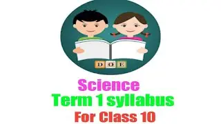 Science Term 1 Syllabus For Class 10th|| #syllabus