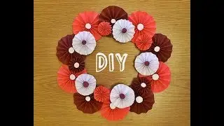 Tutorial coronita din flori de hartie