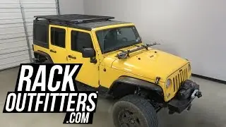Jeep Wrangler 4 Door Hardtop with Rhino Rack Pioneer Platform Backbone System