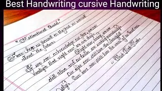beautiful cursive handwriting//neat and clean handwriting// best handwriting