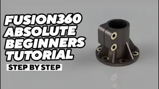 Fusion 360 Absolute beginners Tutorial |Basic cad design tutorial