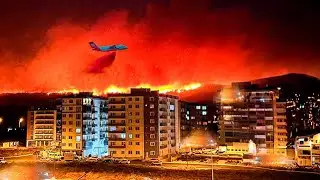 Greece is Shrouded in Fire! Scary Wildfires Destroys Everything in Athens, emergency evacuation
