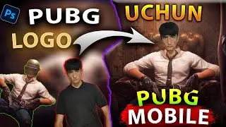 PUBG MOBILE UCHU AJOIB AVATARKA LOGO YASAB BERAMIZ//PHOTOSHOPDA 5 MNUTDA PUBG MOBILE AVATARKA LOGO Y