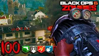 Mon PREMIER ROUND 100 sur LIBERTY FALLS de BLACK OPS 6 ZOMBIES 🧟‍♂️