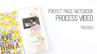 Pocket Page Notebook Layout // Precious // My most special layout ever!