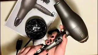 ASMR Review of Hair dryer ,Unpacking (box sounds, rustle of packages) | АСМР Фен для Волосся (огляд)