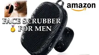 HOW TO USE THE SILICONE FACE SCRUBBER FOR MEN | AMAZON FINDS!!