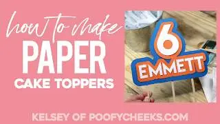 Layered Paper Cake Topper Tutorial - Silhouette Cameo and Silhouette Studio