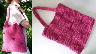 Simple Crochet Shopper Bag | Crochet String Bag - Shopper | Summer Beach Bag