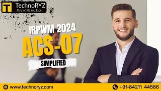 ✨ ACS-07 IRPWM 2024 Made Easy | TechnoRYZ Notes + MCQs | आसान व्याख्या व प्रश्न