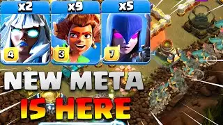 9 x Root Rider + 5 x Witch = NEW META! Best TH16 Attack Strategy in Clash of Clans
