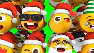 12 Styles of Christmas Transition Green Screen