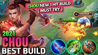 Chou New 1 Hit Build | Chou Best Build 2021 | Top 1 Global Chou Build - MLBB
