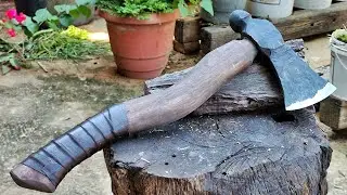Knife Making - Forging an Hatchet With a Hammer
