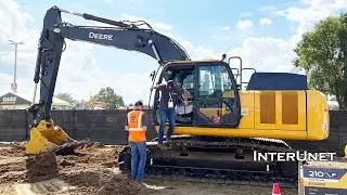 John Deere 210 P-Tier Mid-Size Excavator Demonstration at Utility Expo