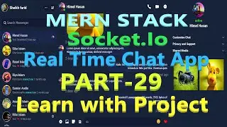 Real Time Chat App Node Js Express Js React MongoDB Socket.Io MERN Real Time message #29