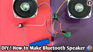 How To Make Bluetooth Speaker 🔊 || Audio Board PAM 8403 || Wireless Speaker 🔊 Using Bluetooth Plate