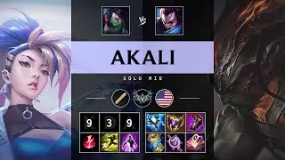 Akali Mid vs Yasuo - NA Challenger Patch 25.18